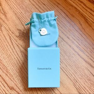 Tiffany & Co. Heart Pendent Necklace Silver 9in.